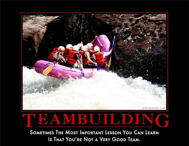 Is your next team building event headed for disaster? Image copyright NEW & IMPROVED, LLC
